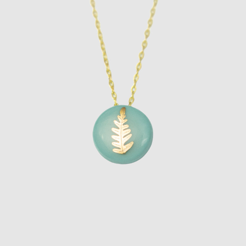 Gold Fern Necklace (More Colours)
