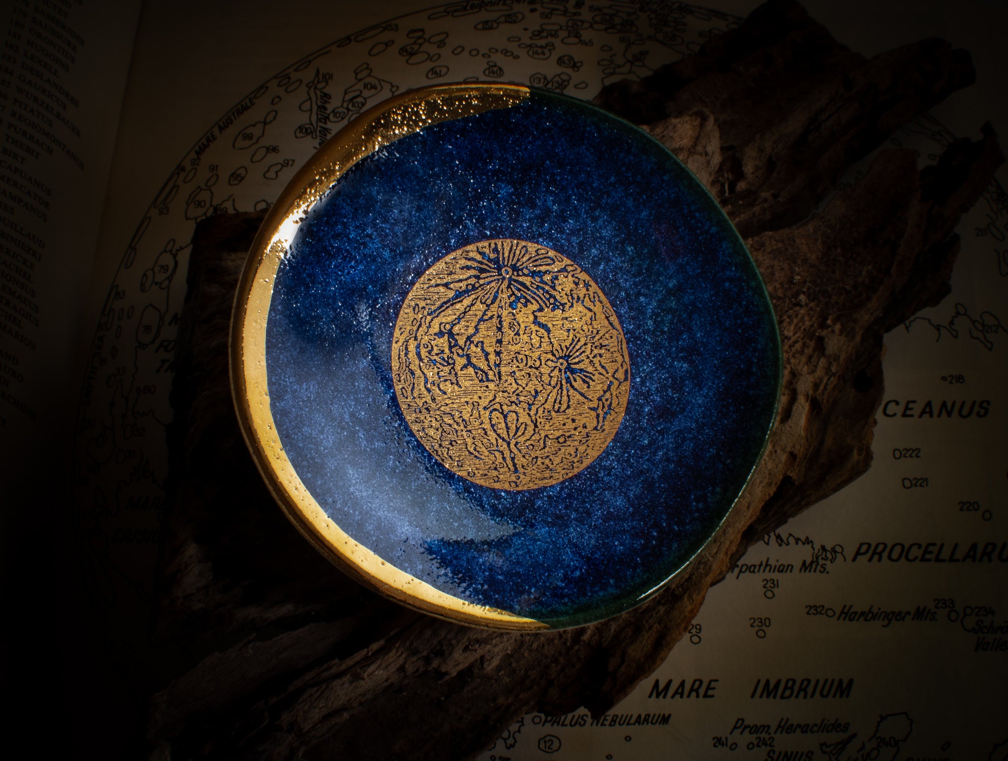 Phases of the Moon Ring Dish