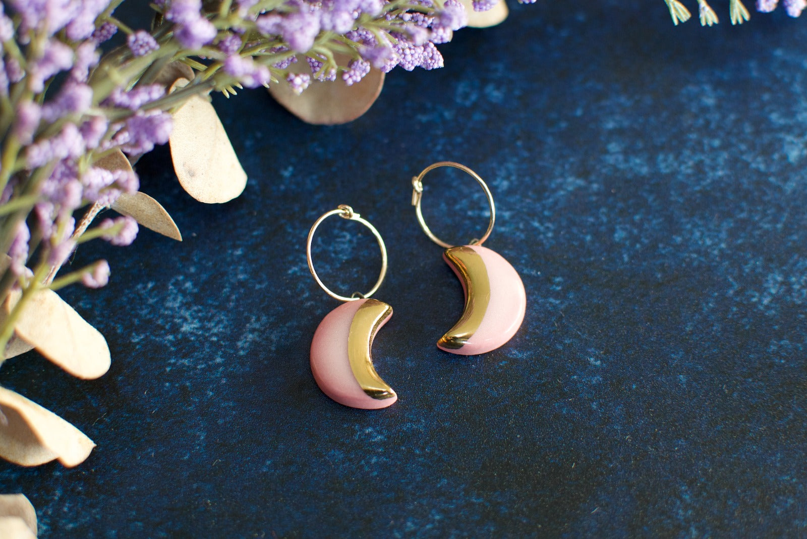 Crescent Moon Earrings (more colours)