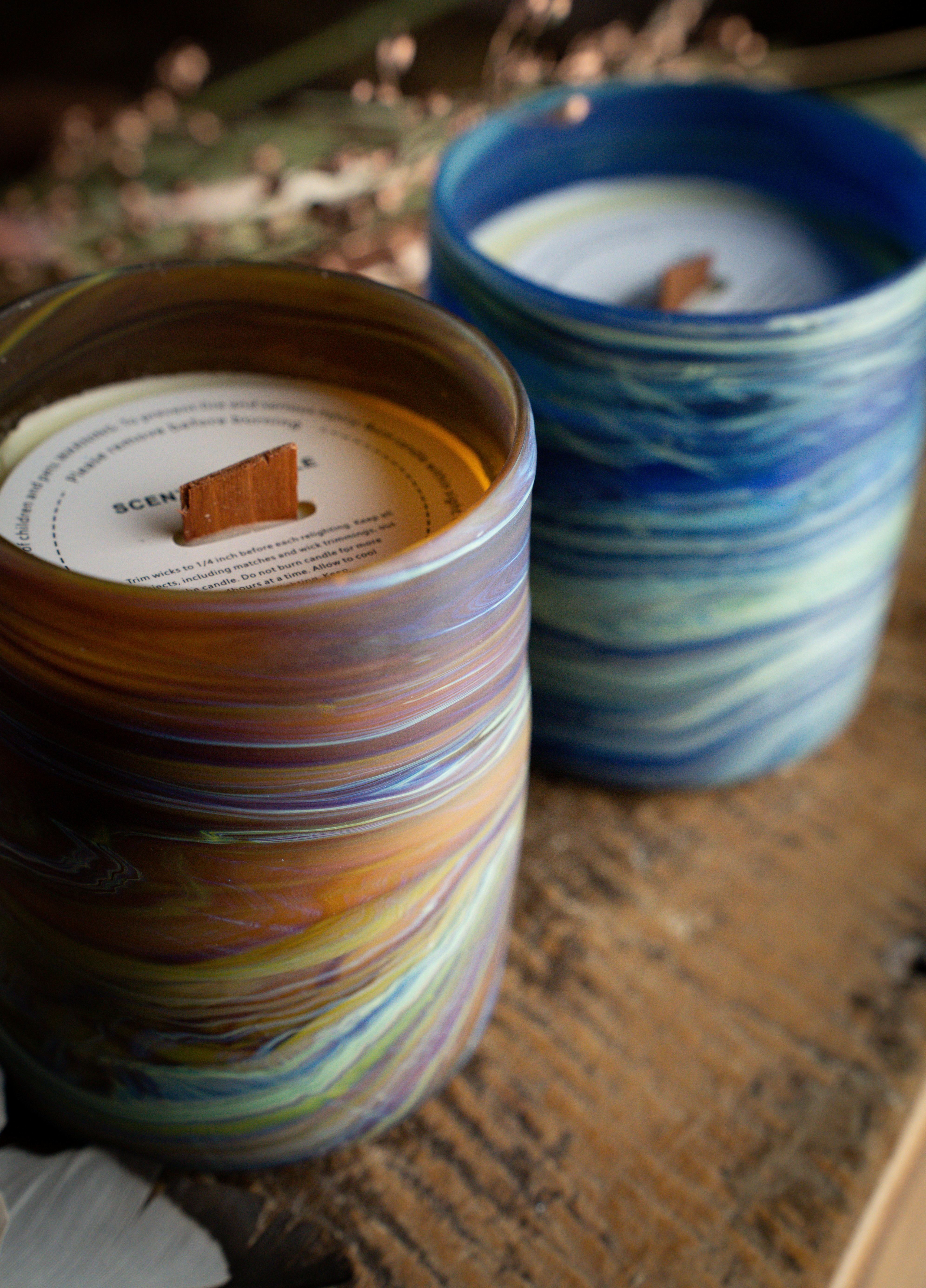 Phoenician Glass Beeswax Candle