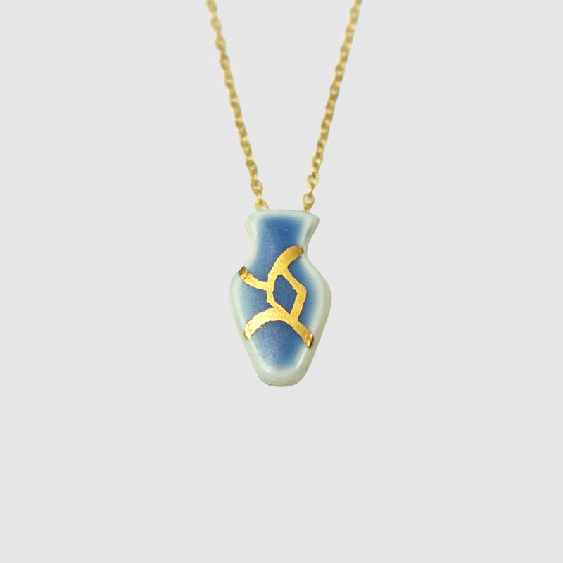 Kintsugi Tiny Vase Necklace
