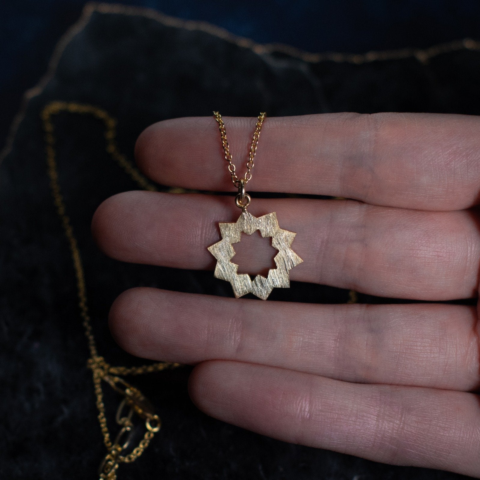 Sun Aaftab Studs in Gold Vermeil