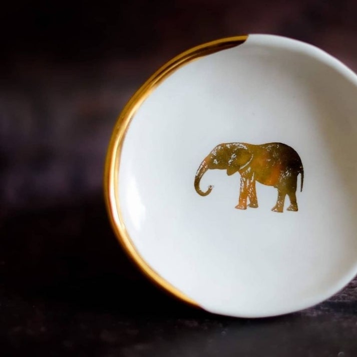 Ring Dish with Elephant